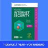 Kaspersky Internet Security 2021 1 Perangkat, 1 Tahun - untuk Android - Key GLOBAL