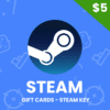 Steam Gift Card 5 USD - Steam Key - For USD Currency Only